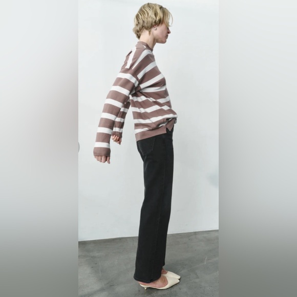 AYR The Early Mornings Tee - Small/Sundown Stripe Shiitake - Picture 4 of 9